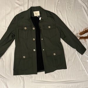 Maje size 36 structured jacket in dark green, never worn.